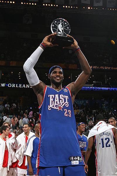 L .JAMES MVP DU ALL-STAR GAME 2008